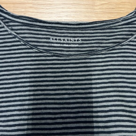 ALL SAINTS LONG SLEEVE YARN DYED KNIT - Picture 3 of 5